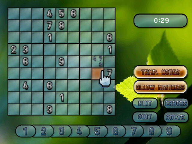 Pantallazo de Sudoku Challenge! (WiiWare) para Wii