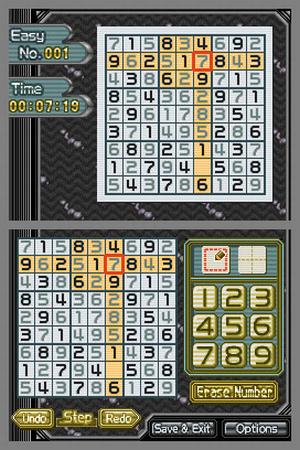 Pantallazo de Sudoku Gridmaster para Nintendo DS