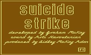 Pantallazo de Suicide Strike para Commodore 64
