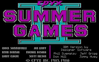 Pantallazo de Summer Games II para PC