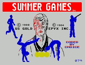 Pantallazo de Summer Games para Spectrum