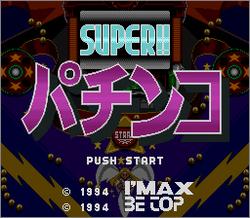 Pantallazo de Super!! Pachinko (Japonés) para Super Nintendo