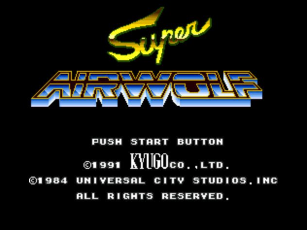 Pantallazo de Super Airwolf para Sega Megadrive