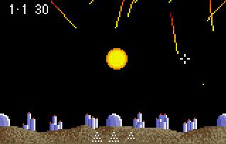 Pantallazo de Super Asteroids & Missile Command para Atari Lynx