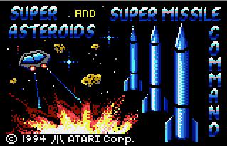 Pantallazo de Super Asteroids & Missile Command para Atari Lynx