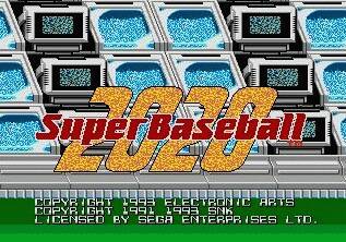 Pantallazo de Super Baseball 2020 para Sega Megadrive