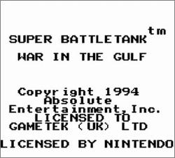 Pantallazo de Super Battletank para Game Boy