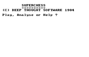 Pantallazo de Super Chess para Amstrad CPC