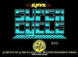 Pantallazo de Super Cycle para Spectrum