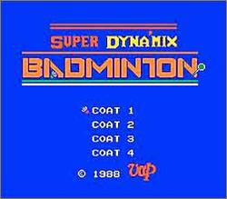 Pantallazo de Super Dynamix Badminton para Nintendo (NES)