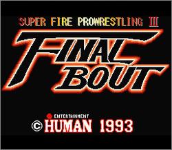 Pantallazo de Super Fire Pro Wrestling III: Final Bout (Japonés) para Super Nintendo