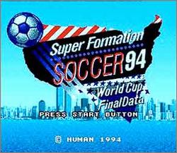 Pantallazo de Super Formation Soccer 94: World Cup Final Data (Japonés) para Super Nintendo