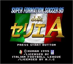 Pantallazo de Super Formation Soccer 95 Della Serie A (Japonés) para Super Nintendo