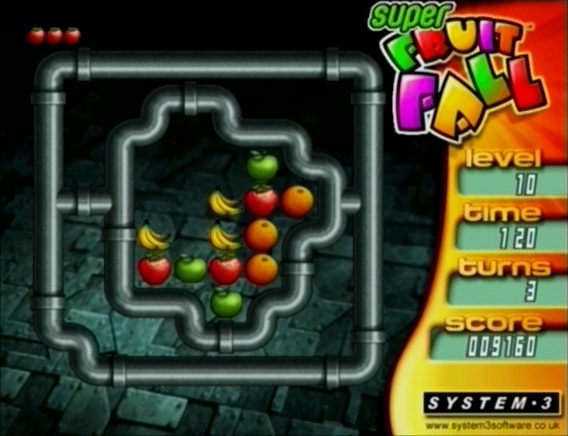 Pantallazo de Super Fruit Fall para PlayStation 2
