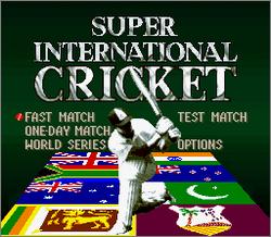 Pantallazo de Super International Cricket (Europa) para Super Nintendo