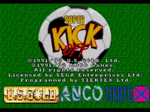Pantallazo de Super Kick Off para Sega Megadrive