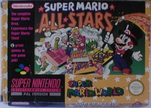 Caratula de Super Mario All-Stars + Super Mario World para Super Nintendo