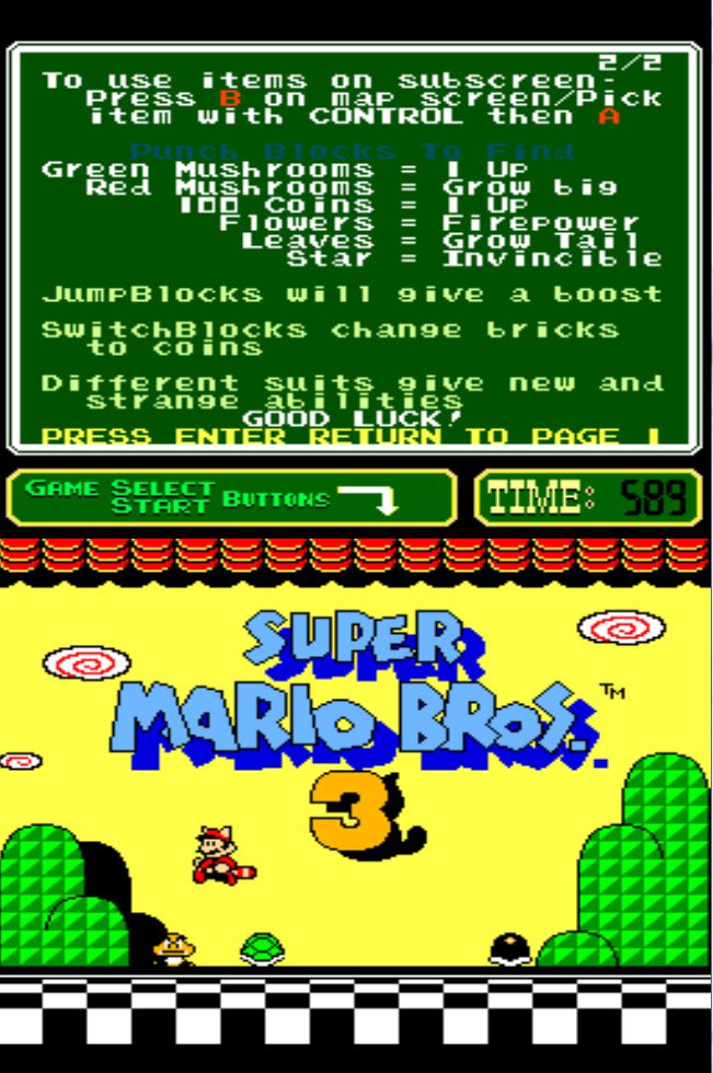 Pantallazo de Super Mario Bros. 3 (PlayChoice-10) para M.A.M.E.