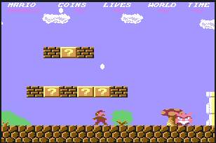 Pantallazo de Super Mario Brothers para Commodore 64