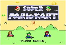 Pantallazo de Super Mario Kart (Europa) para Super Nintendo