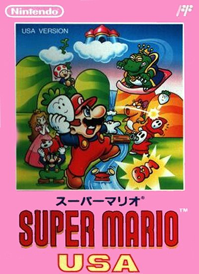 Caratula de Super Mario USA para Nintendo (NES)