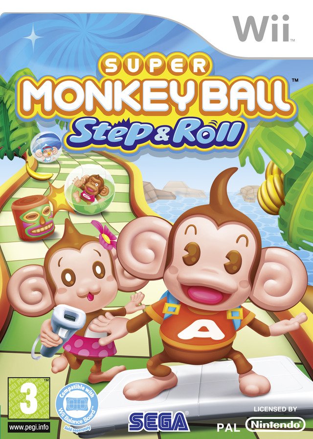 Caratula de Super Monkey Ball: Step & Roll para Wii