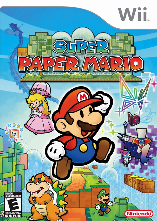 Caratula de Super Paper Mario para Wii
