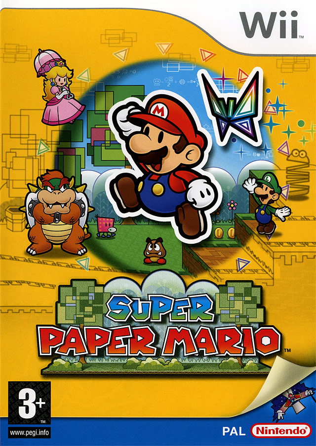 Caratula de Super Paper Mario para Wii