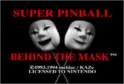 Pantallazo de Super Pinball: Behind the Mask (Europa) para Super Nintendo