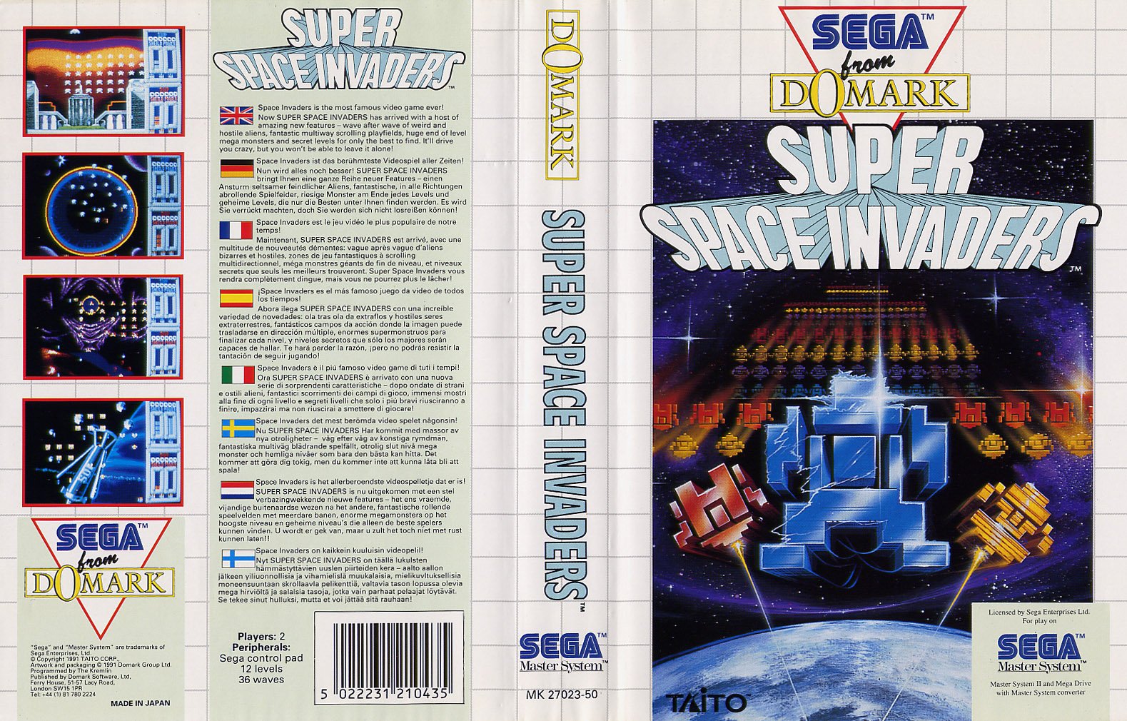 Caratula de Super Space Invaders para Sega Master System