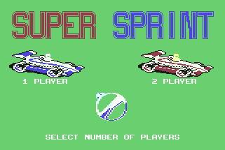 Pantallazo de Super Sprint para Commodore 64