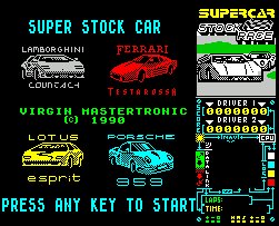 Pantallazo de Super Stock Car para Spectrum