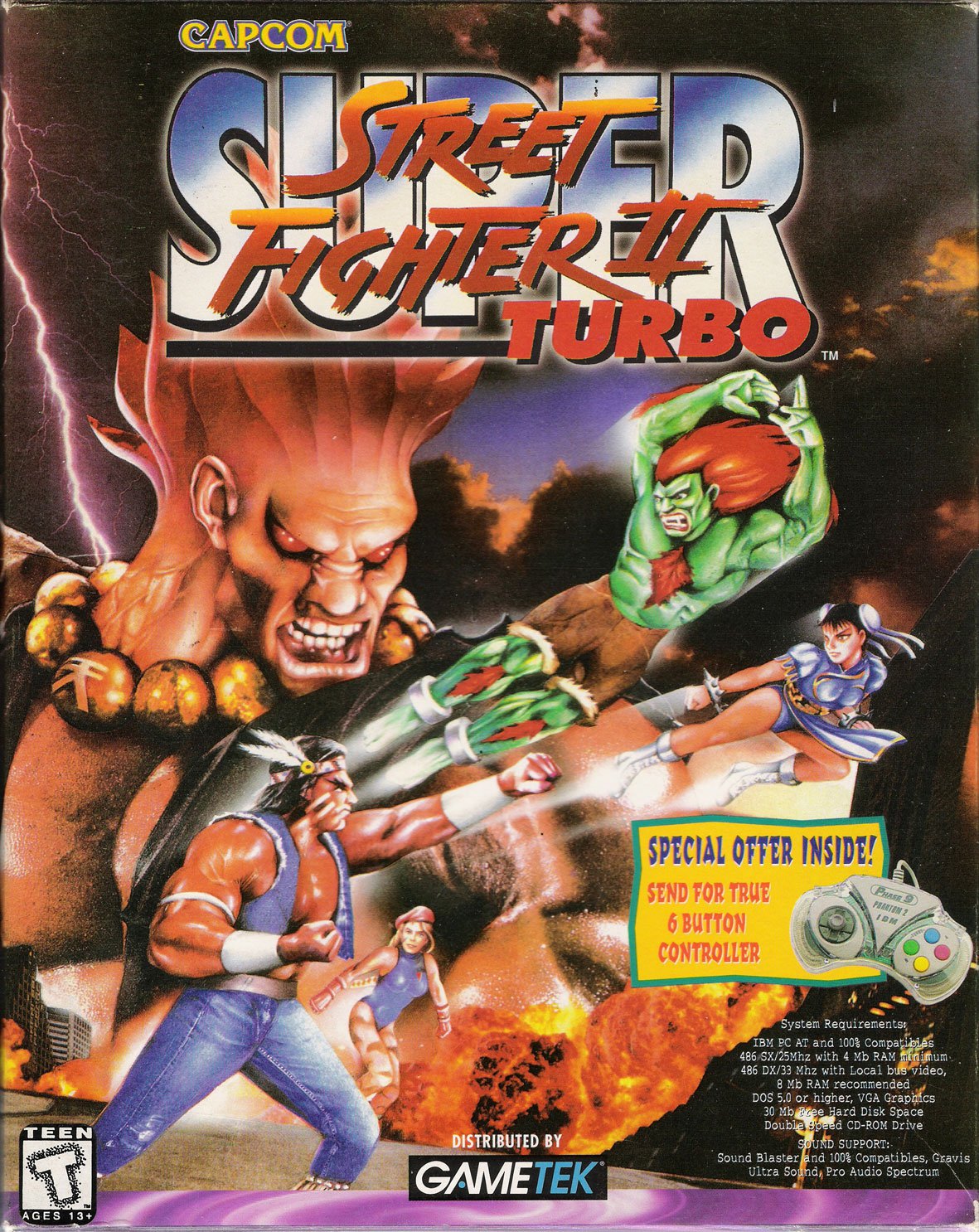 Caratula de Super Street Fighter II Turbo para PC