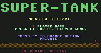 Pantallazo de Super Tank para Commodore 64