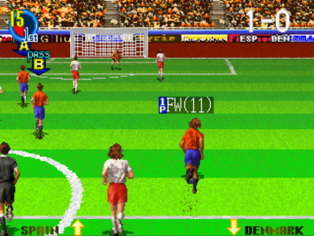 Pantallazo de Super Visual Football: European Sega Cup para M.A.M.E.