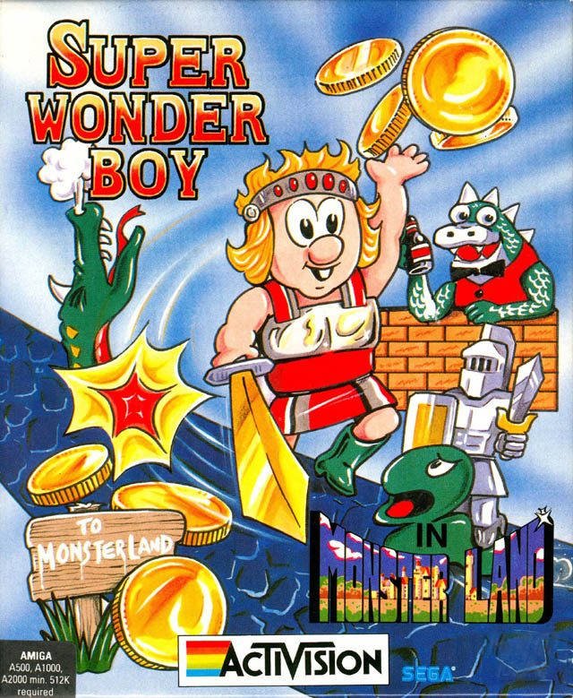 Caratula de Super Wonder Boy in Monster Land para Amiga