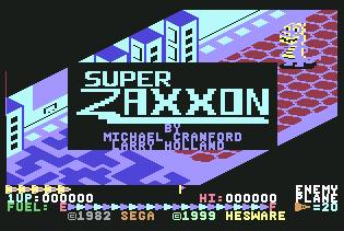 Pantallazo de Super Zaxxon para Commodore 64