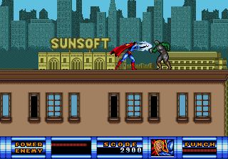 Pantallazo de Superman para Sega Megadrive