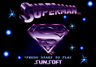 Pantallazo de Superman para Sega Megadrive