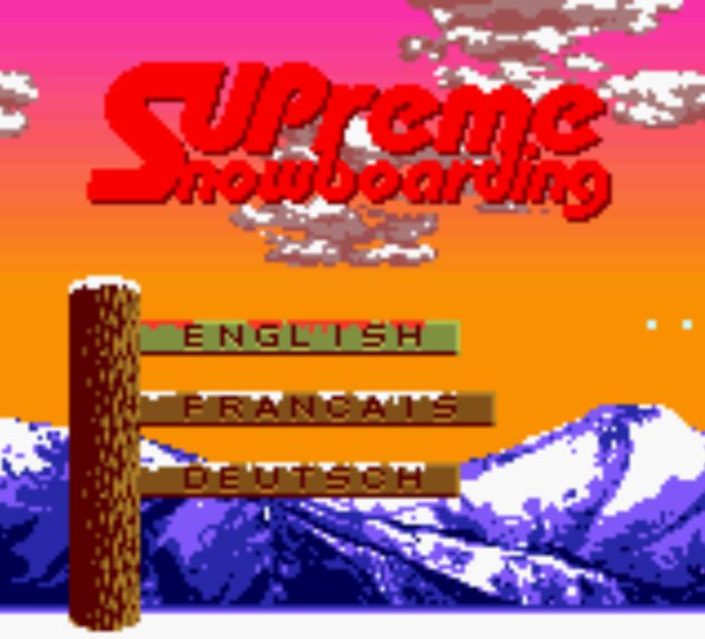 Pantallazo de Supreme Snowboarding para Game Boy Color