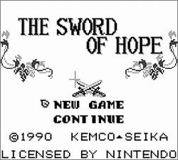Pantallazo de Sword of Hope para Game Boy