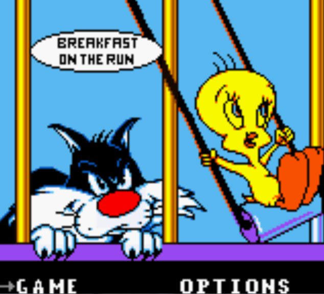 Pantallazo de Sylvester and Tweety: Breakfast on the Run para Game Boy Color