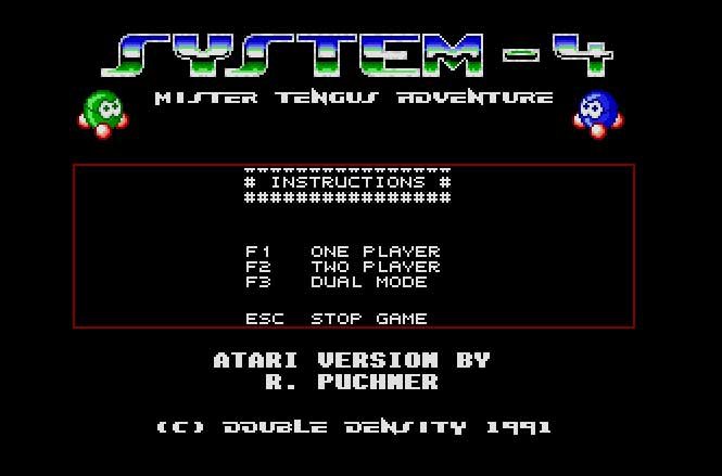 Pantallazo de System-4: Mister Tengus Adventure para Atari ST