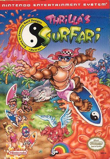 Caratula de T&C Surf Designs: Thrilla's Surfari para Nintendo (NES)