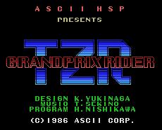 Pantallazo de TZR Grand Prix Rider para MSX