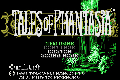 Pantallazo de Tales of Phantasia (Japonés) para Game Boy Advance