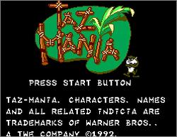 Pantallazo de Taz-Mania para Sega Master System