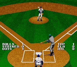 Pantallazo de Tecmo Super Baseball para Sega Megadrive