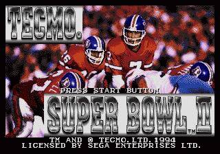 Pantallazo de Tecmo Super Bowl II: Special Edition para Sega Megadrive