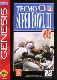Caratula de Tecmo Super Bowl III: Final Edition para Sega Megadrive
